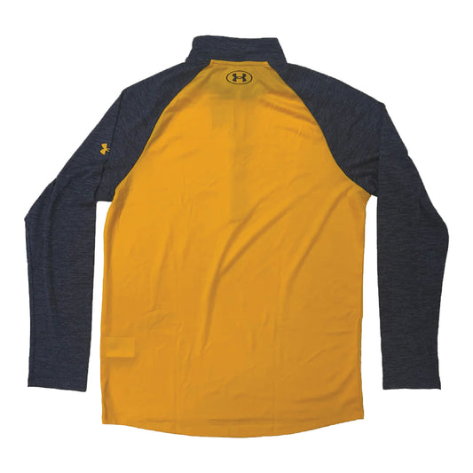 UA Custom Twist 1/4 Zip Gold/Navy