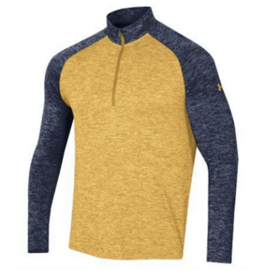 UA Custom Twist 1/4 Zip Gold/Navy
